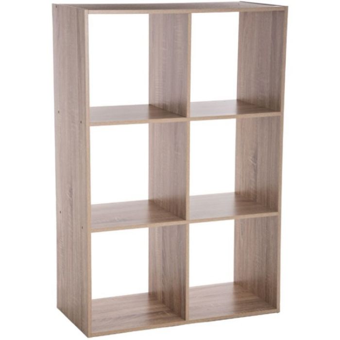 STALAK SA 6 POLICA 100,8X32X134CM DRVO BRAON- JJA-SISTEMSKE