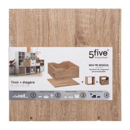 POLICA SA FIOKOM 31X15X31CM DRVO NATURAL- JJA-SISTEMSKE