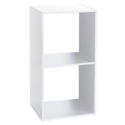 STALAK SA 2 POLICE 34,5X32X67,6CM DRVO BELA- JJA-SISTEMSKE