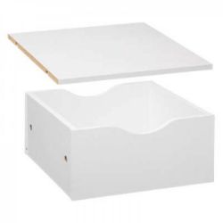 POLICA SA FIOKOM 31X15X31CM DRVO BELA- JJA-SISTEMSKE