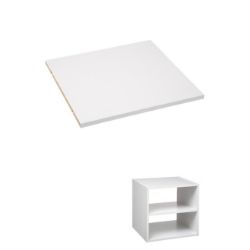 Slika POLICA 31X31X1,2 DRVO BELA- JJA-SISTEMSKE