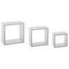 POLICA ZIDNA KOCKA 3 KOM 24X12X24, 27X12X27, 30X12X30 MDF BELA- JJA - 1