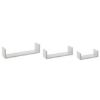 POLICA ZIDNA 3 KOM 22X10X7, 32X10X8,5, 42X10X10 MDF BELA- JJA - 1