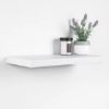 POLICA ZIDNA 80X23,5X3,8 CM MDF/DRVO BELA- JJA - 1