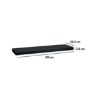 POLICA ZIDNA 80X23,5X3,8CM MDF/DRVO CRNA - 4