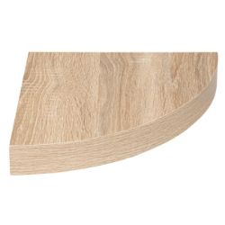ZIDNA UGAONA POLICA FIXY 25X25X3,8CM MDF NATUR