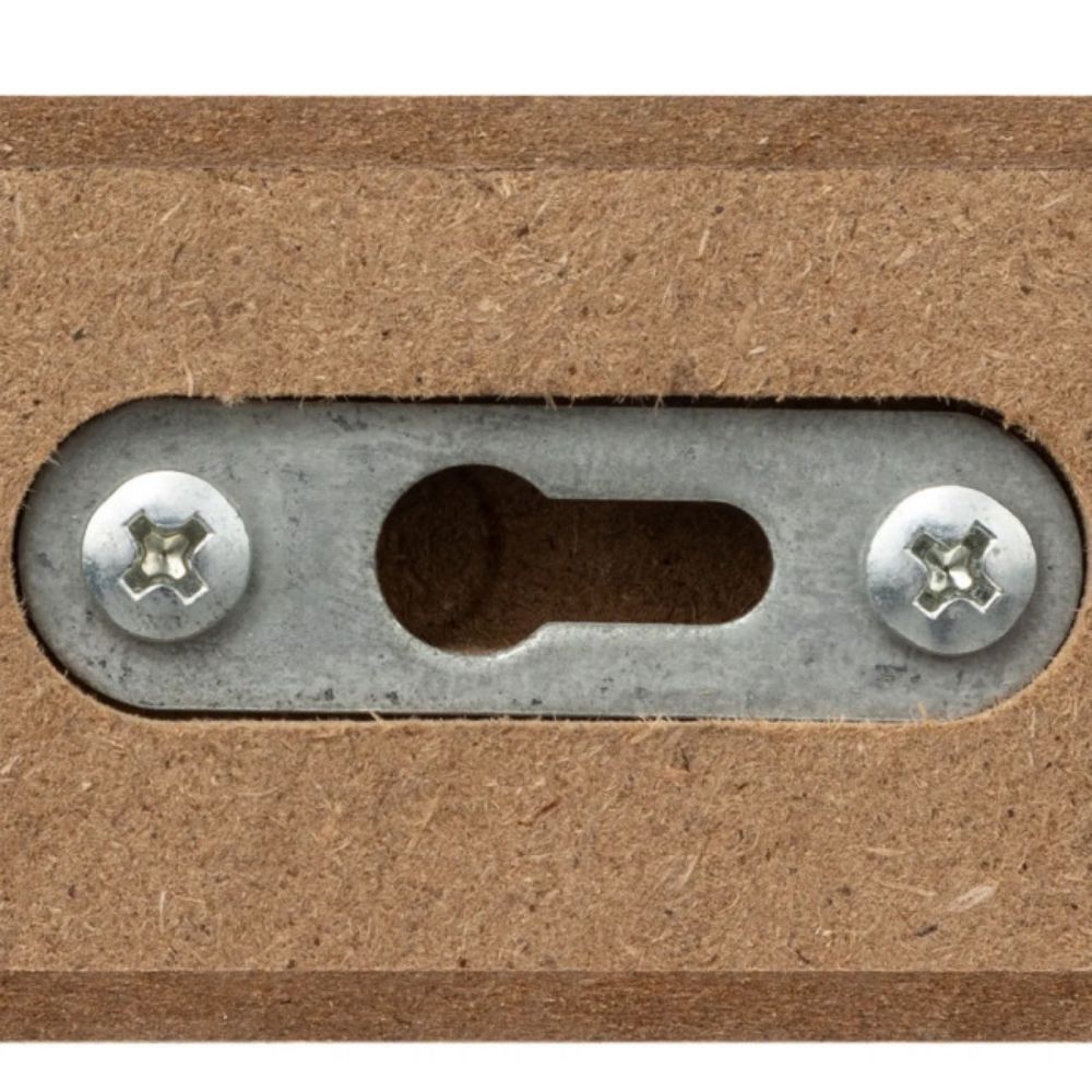 ZIDNA UGAONA POLICA FIXY 25X25X3,8CM MDF NATUR