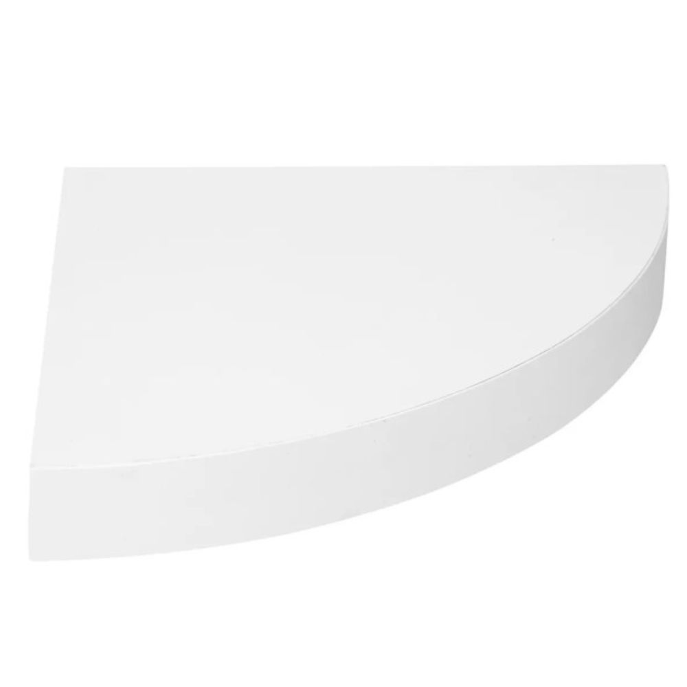 ZIDNA UGAONA POLICA FIXY 25X25X3,8CM MDF BELA
