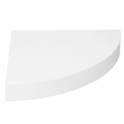 ZIDNA UGAONA POLICA FIXY 25X25X3,8CM MDF BELA