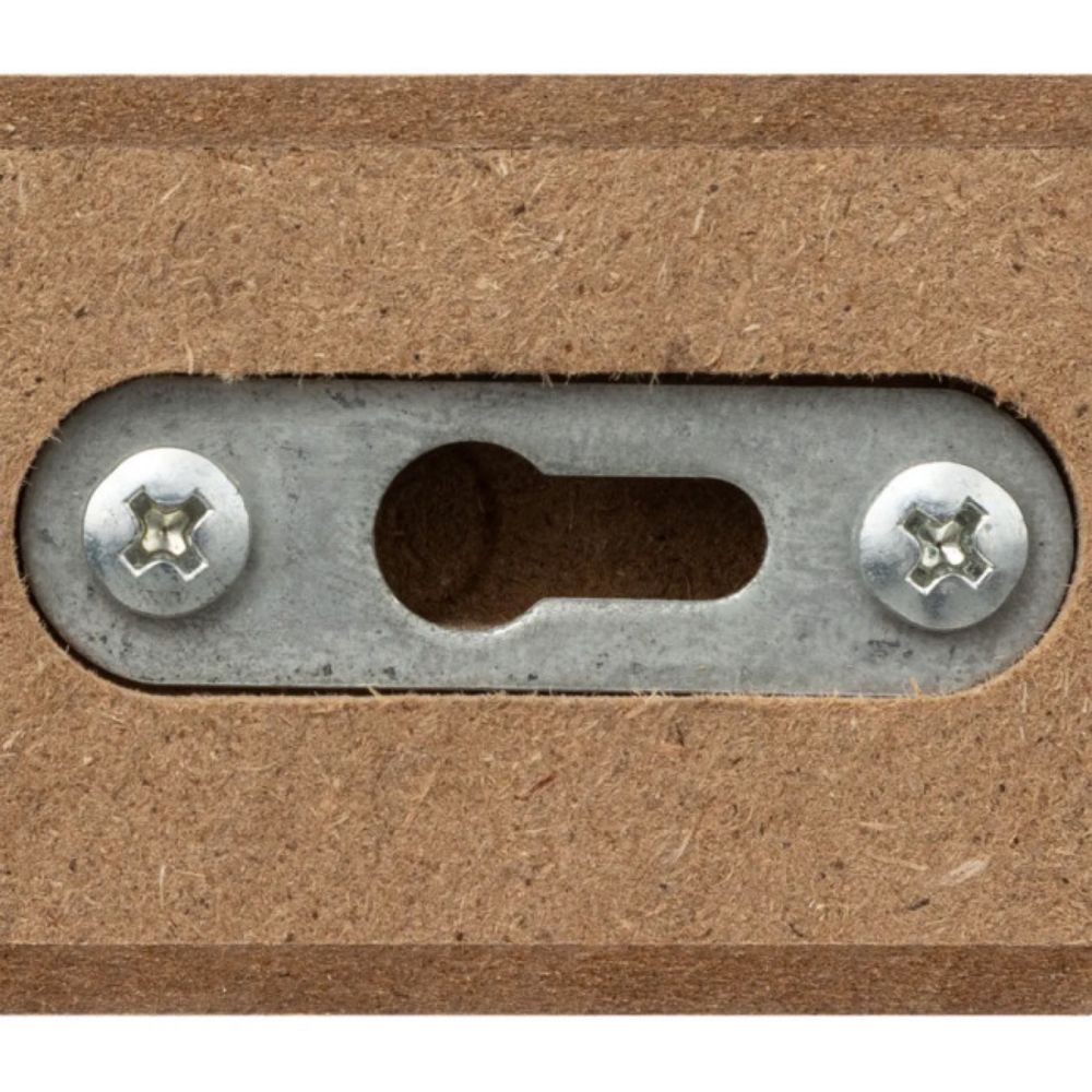 ZIDNA UGAONA POLICA FIXY 25X25X3,8CM MDF BELA