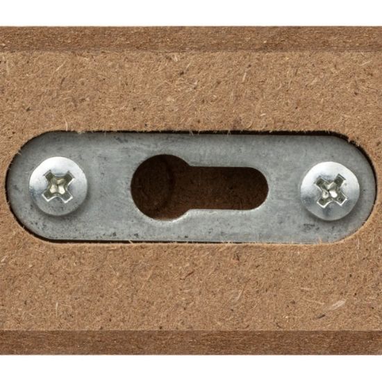 ZIDNA UGAONA POLICA FIXY 25X25X3,8CM MDF BELA
