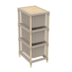 Slika FIJOKAR DRVENI SA PVC FIJOKAMA 80X30X41CM