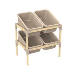 Slika ORGANIZER SA 4 PVC KONTEJNERA 62X55X39CM