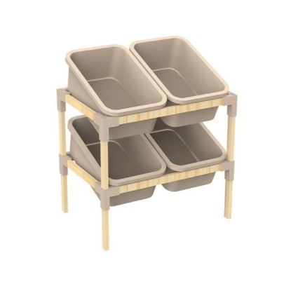 Slika ORGANIZER SA 4 PVC KONTEJNERA 62X55X39CM