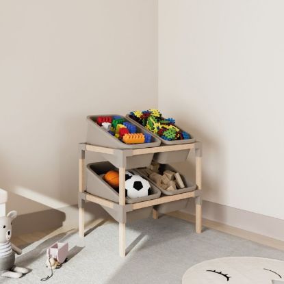 Slika ORGANIZER SA 4 PVC KONTEJNERA 62X55X39CM