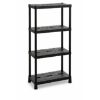 POLICA PVC CRNA 138X60X30CM 4-STALAŽA TOOMAX - 1