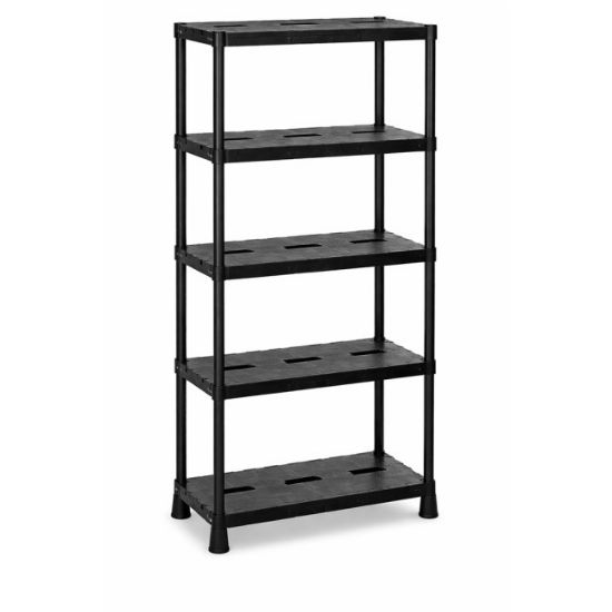 POLICA PVC CRNA 180X71X35CM 5-STALAŽA TOOMAX