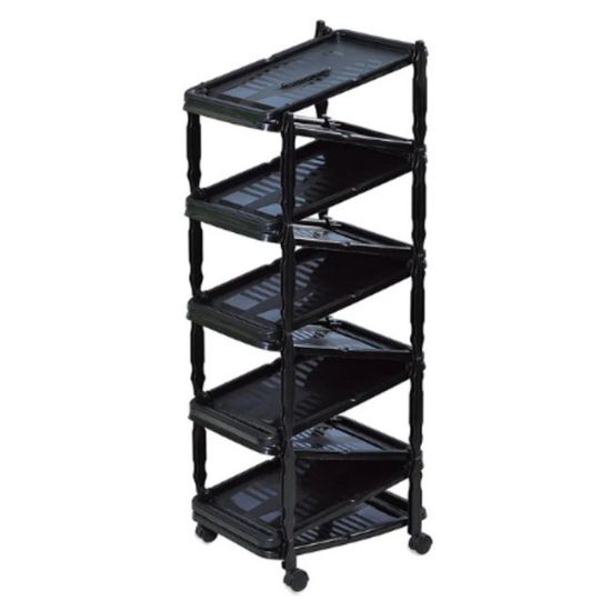 POLICA ZA OBUĆU ZIP 10 CRNA 36X30X94cm PVC