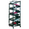 POLICA ZA OBUĆU ZIP 10 CRNA 36X30X94cm PVC - 2