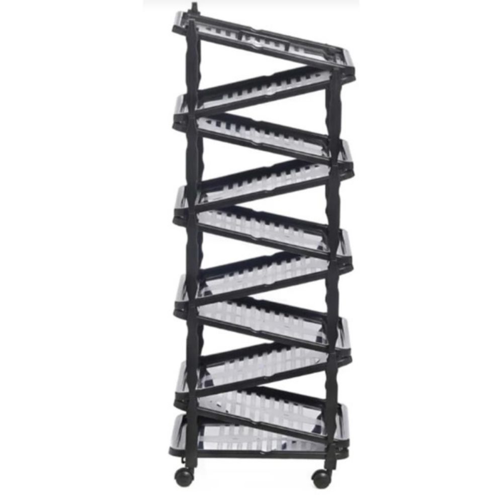 POLICA ZA OBUĆU ZIP 10 CRNA 36X30X94cm PVC