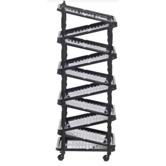 POLICA ZA OBUĆU ZIP 10 CRNA 36X30X94cm PVC