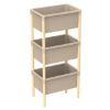 POLICA MODULARNA SA 3 KONTEJNERA PVC 95X26X39CM - 1