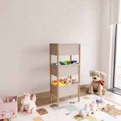 POLICA MODULARNA SA 3 KONTEJNERA PVC 95X26X39CM