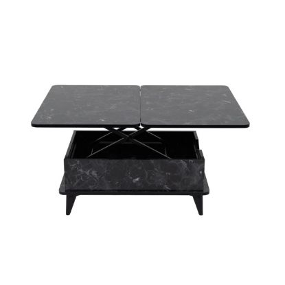 STO MULTIFUNKCIONALNI SKLOPIVI CRNI MERMER 60X90/120X90CM