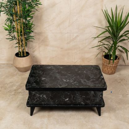 STO MULTIFUNKCIONALNI SKLOPIVI CRNI MERMER 60X90/120X90CM