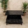 STO MULTIFUNKCIONALNI SKLOPIVI CRNI MERMER 60X90/120X90CM - 3