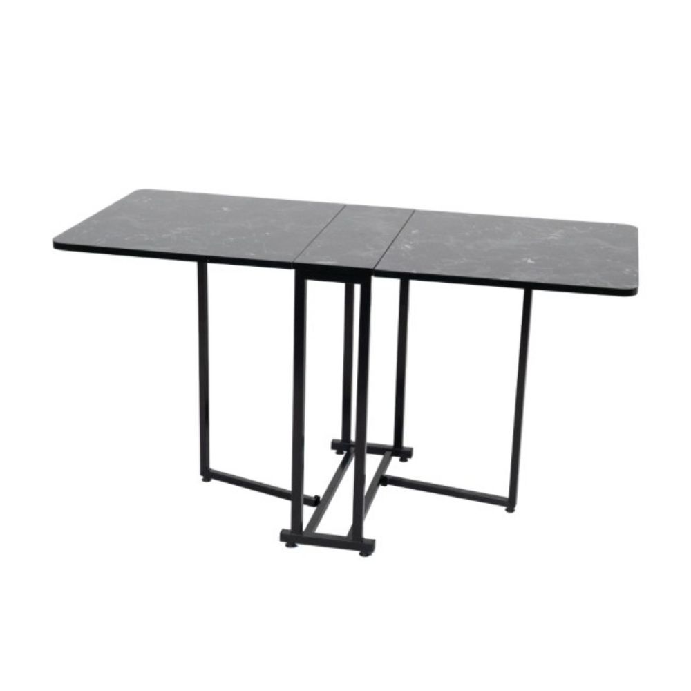 STO SKLOPIVI CRNI MERMER 65X140X75CM