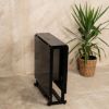 STO SKLOPIVI CRNI MERMER 65X140X75CM - 2