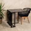 STO SKLOPIVI CRNI MERMER 65X140X75CM - 3