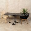 STO SKLOPIVI CRNI MERMER 65X140X75CM - 4