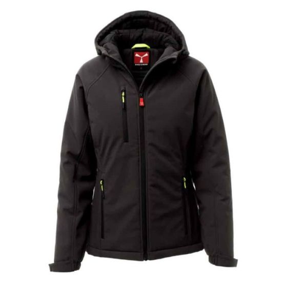 ZIMSKA SOFTSHELL JAKNA PAYPER GALE PAD  KAPULJAČA CRNE BOJE XXXL