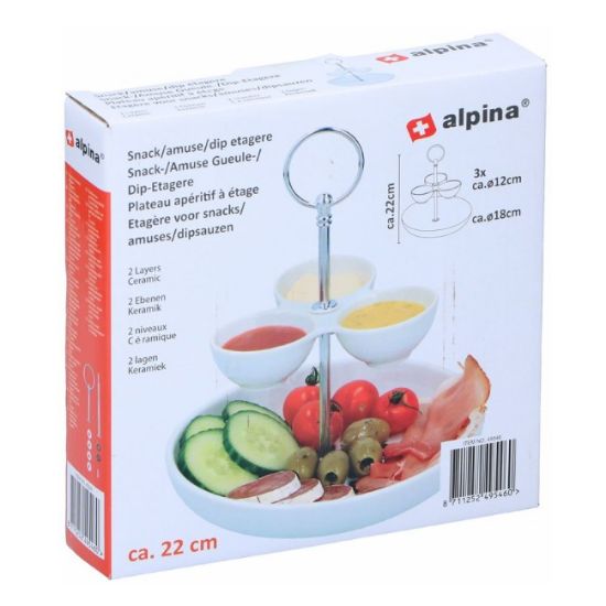 ETAŽER ZA SERVIRANJE FI17,5xH22cm
