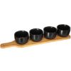 SET CINIJA ZA POSLUZENJE SA BAMBUS POSTOLJEM L41 X4 - 2