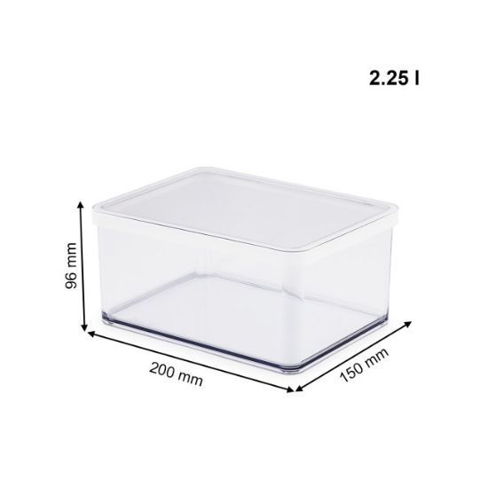 KUTIJA SA POKLOPCEM OBLA 2.25 l  PREMIUM ROTHO