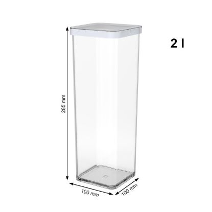 KUTIJA SA POKLOPCEM KOCKASTE  2.0 l  PREMIUM ROTHO