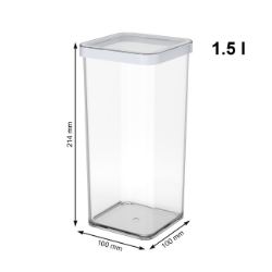 KUTIJA SA POKLOPCEM KOCKASTE  1.5 l  PREMIUM ROTHO