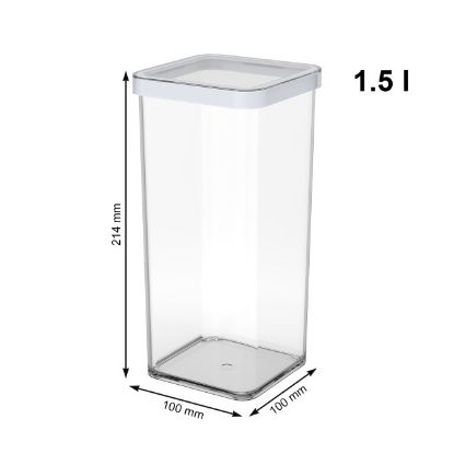 KUTIJA SA POKLOPCEM KOCKASTE  1.5 l  PREMIUM ROTHO