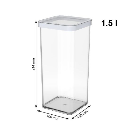 KUTIJA SA POKLOPCEM KOCKASTE  1.5 l  PREMIUM ROTHO
