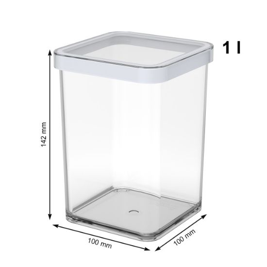 KUTIJA SA POKLOPCEM KOCKASTE  1 l PREMIUM ROTHO