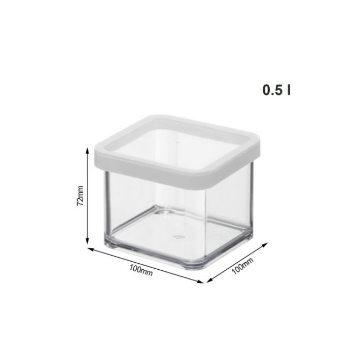 KUTIJA SA POKLOPCEM KOCKASTE  0.5 l   PREMIUM ROTHO