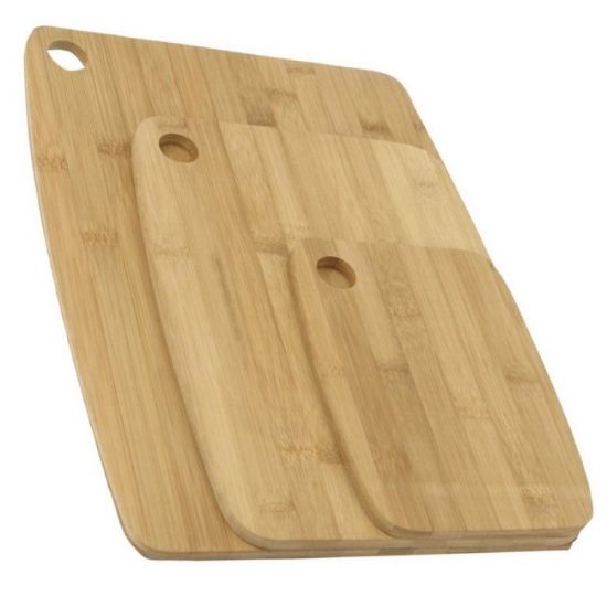 DASKA ZA SEČENJE 3KOMADA 19X14X0,8 22X29X0,85 37X28X0,8CM BAMBUS FIVE