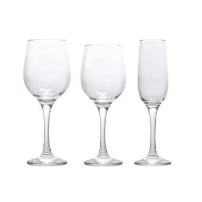 Slika ČAŠE STAKLENE ZA VINO I ŠAMPANJAC SET
