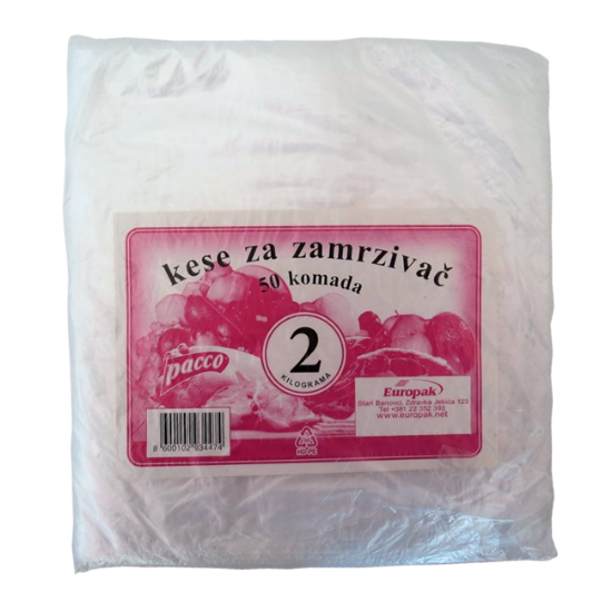 KESE ZA ZAMRZIVAČ TANJE PACCO 2kg 50/1