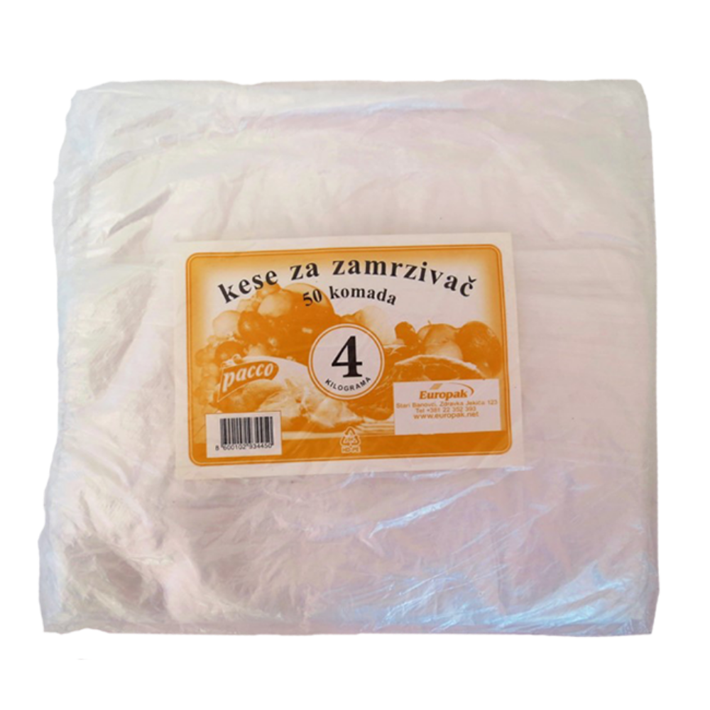 KESE ZA ZAMRZIVAČ TANJE PACCO 4kg 50/1