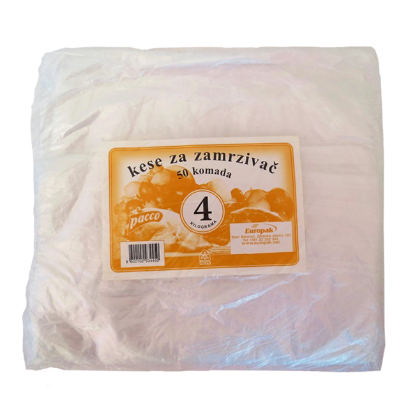 KESE ZA ZAMRZIVAČ TANJE PACCO 4kg 50/1