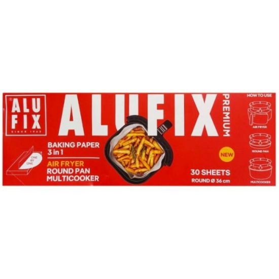 PAPIR ZA PEČENJE ALUFIX 3U1 OKRUGLI 30LISTOVA